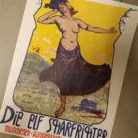 Die elf sharfrihte, fra bogen Jugend plakater, Ejnar Johansson.